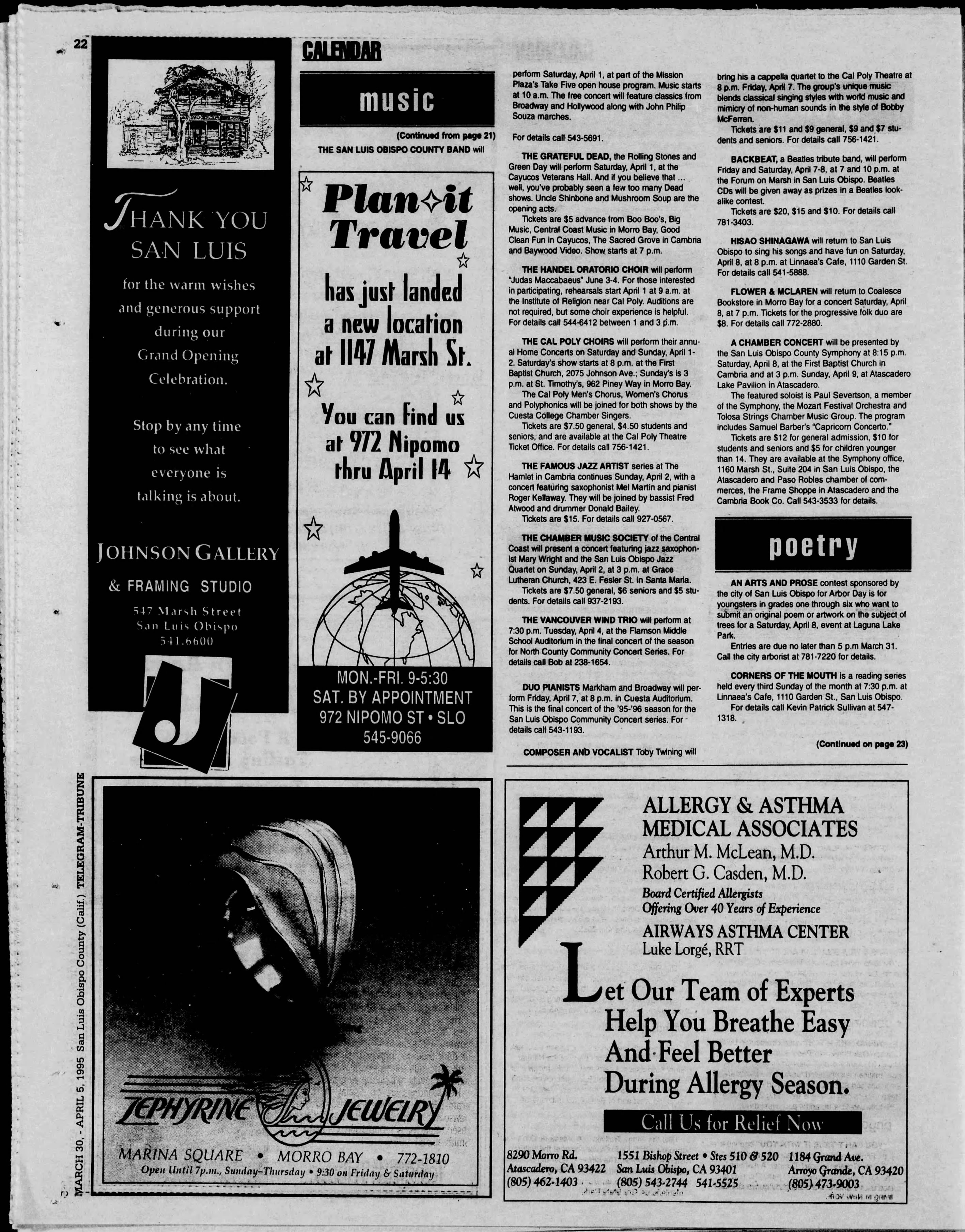 The Tribune clipping - Mar 30, 1995 p. 50 - Uncle Shinbone archive media