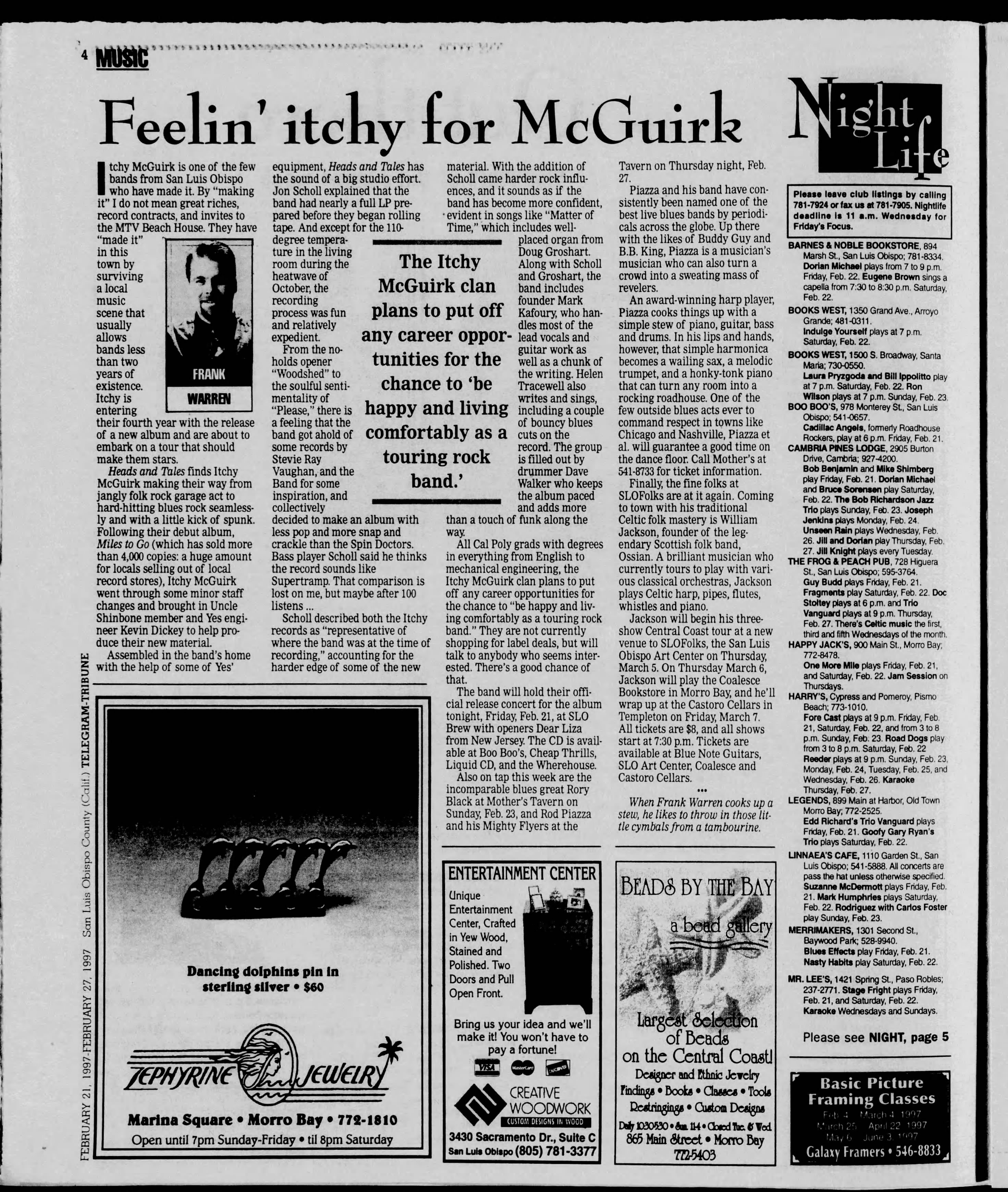 The Tribune clipping - Feb 20, 1997 p. 28 - Uncle Shinbone archive media