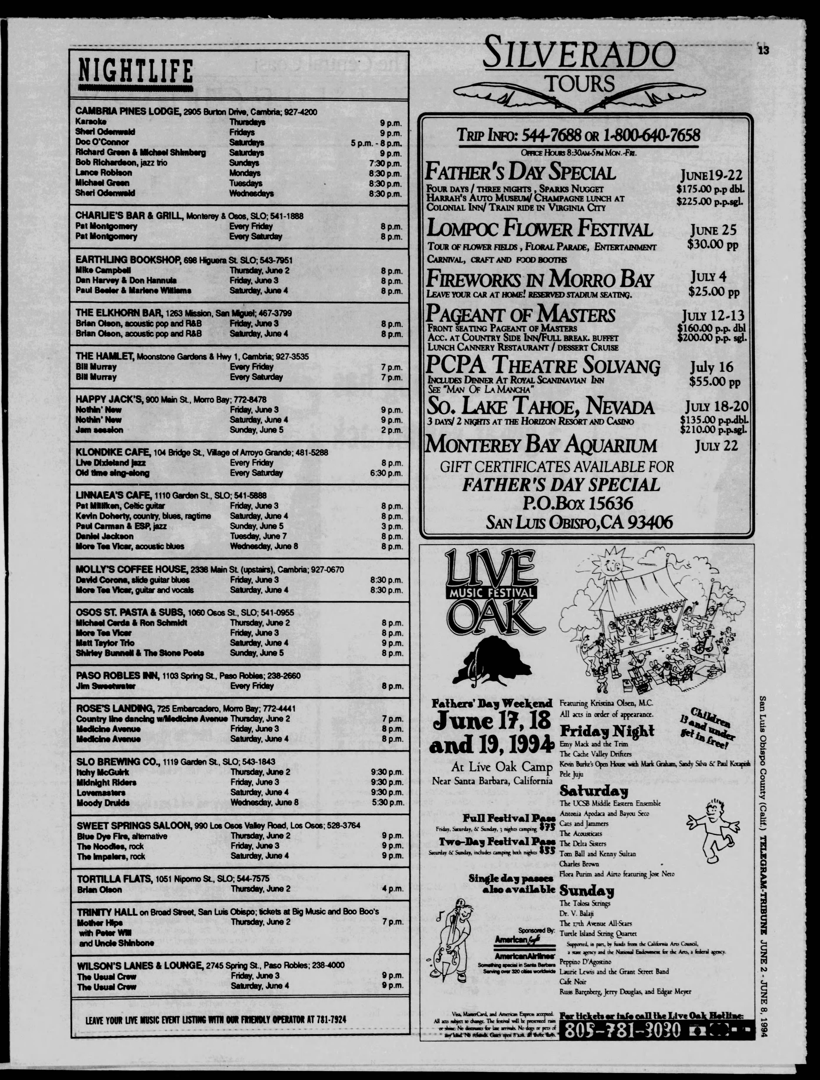 The Tribune clipping - Jun 2, 1994 p. 41 - Uncle Shinbone archive media